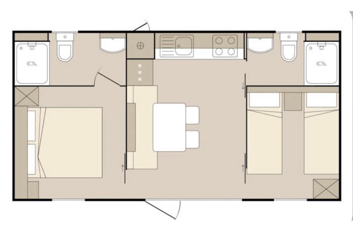 Oaza Mira Mobile Houses - Camp Basko Polje #Bestoffer 巴什卡沃达 外观 照片
