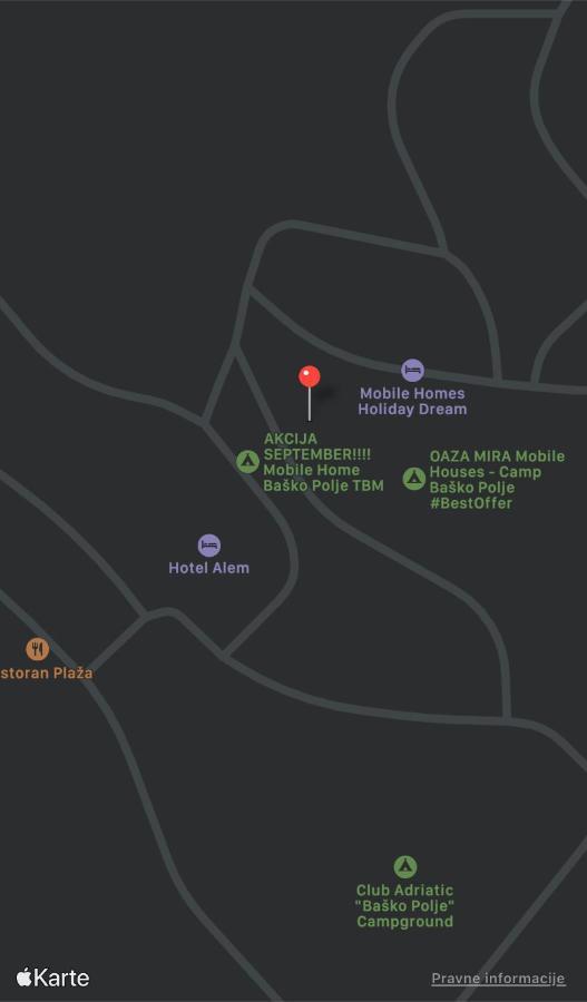 Oaza Mira Mobile Houses - Camp Basko Polje #Bestoffer 巴什卡沃达 外观 照片